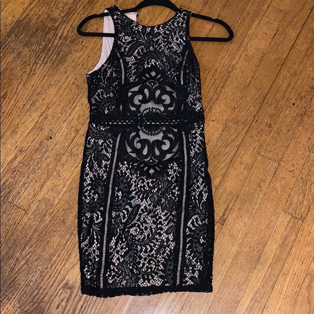 Black lace dress